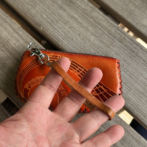 Small leather change purse - Picture 3 of 5